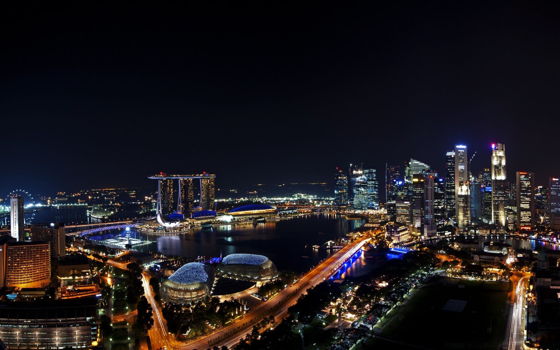 asia città crepuscolo città skyline sera viaggi grattacielo acqua architettura centro casa fiume ponte affari illuminato urbano cielo traffico tramonto