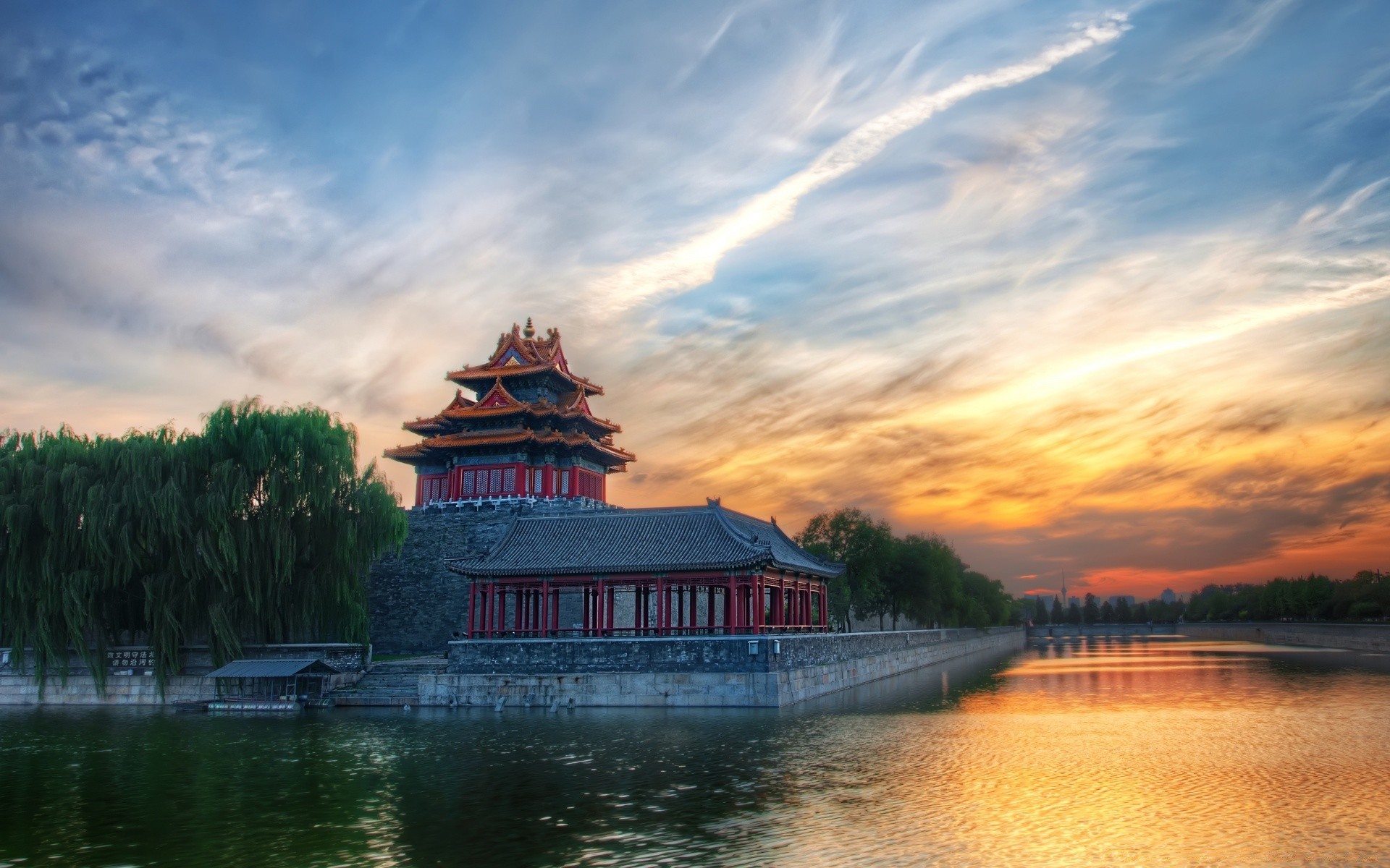 asia water lake travel sky dawn sunset outdoors dusk reflection evening architecture daylight