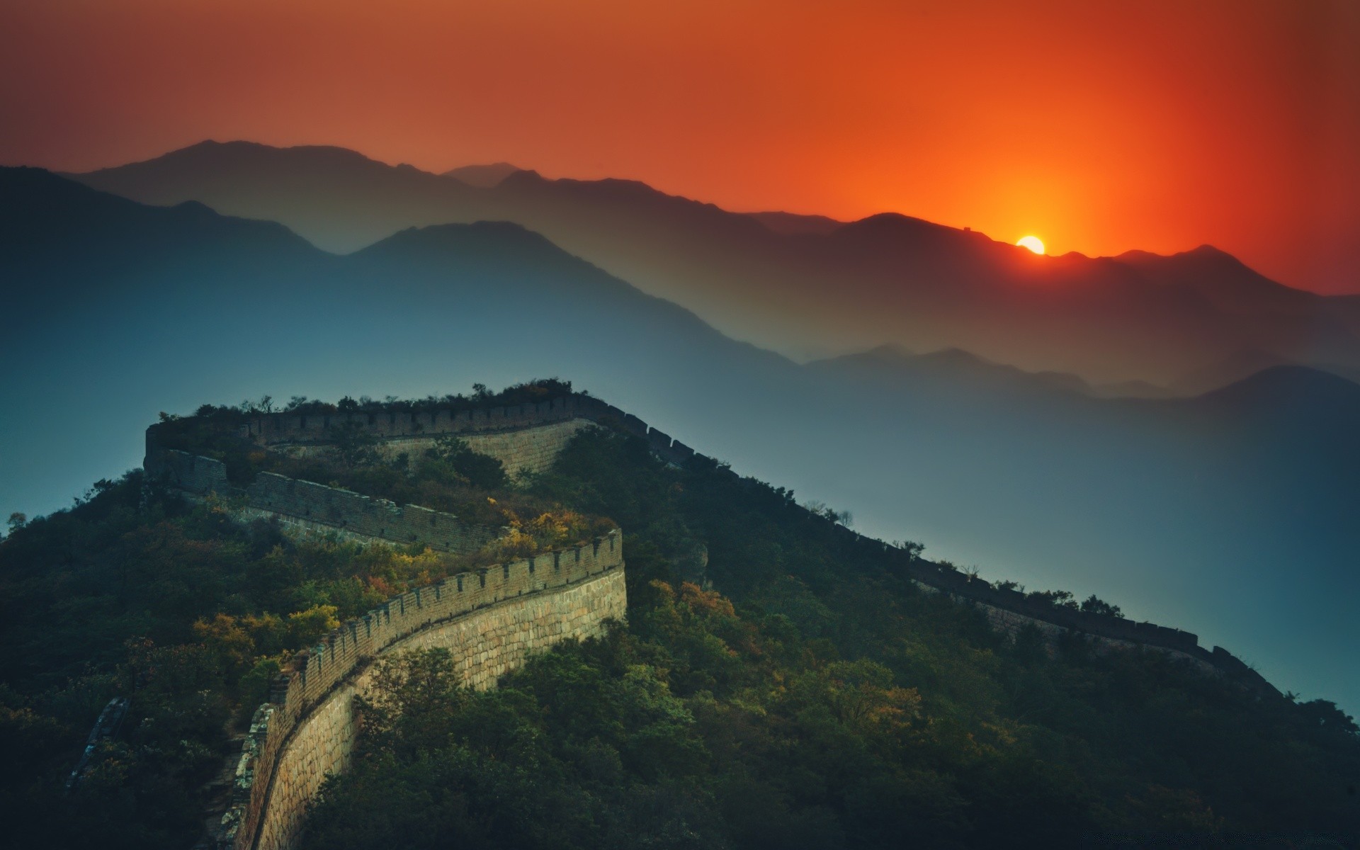 asia sunset travel dawn mountain sky landscape evening outdoors dusk nature water sun