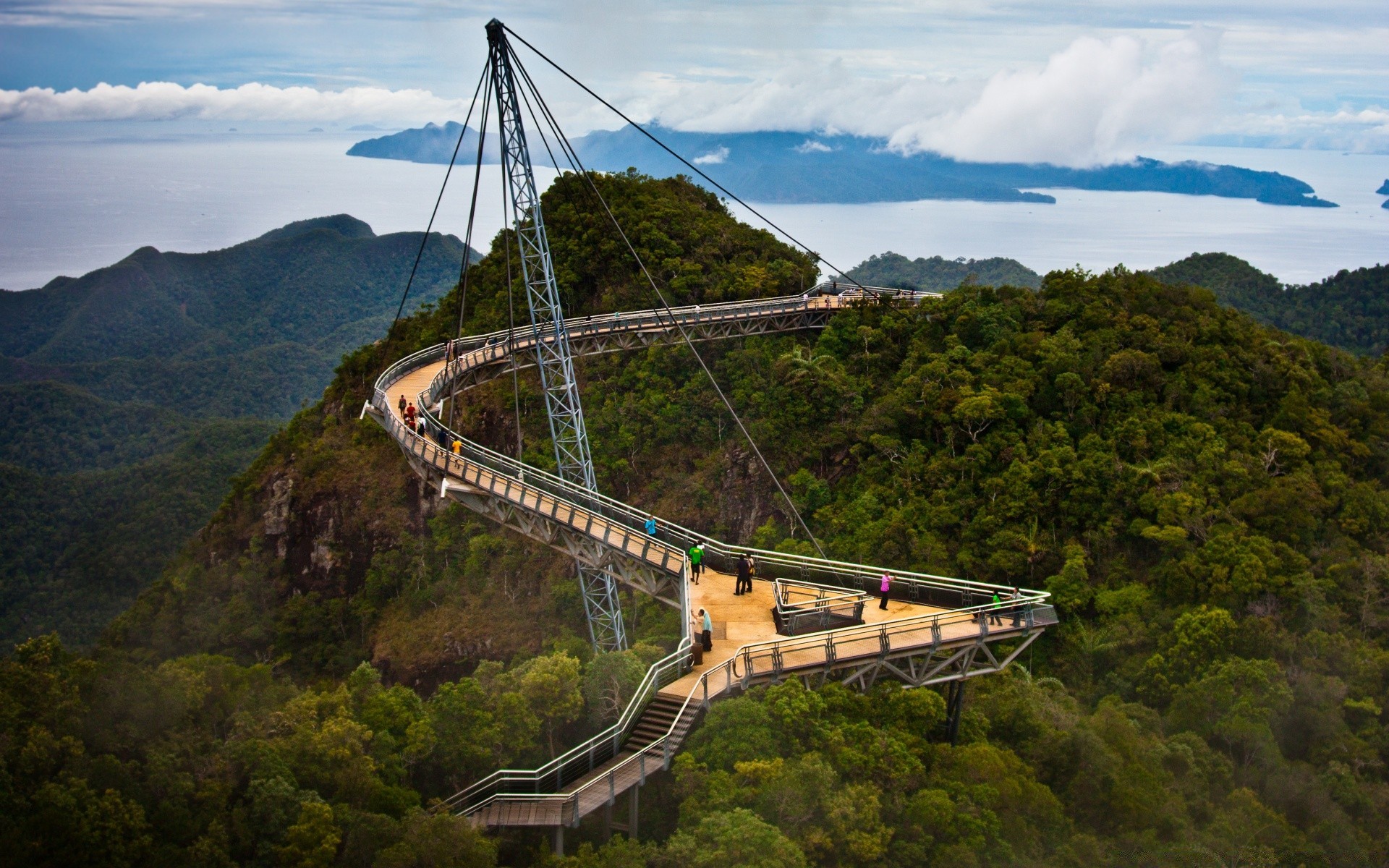 亚洲 山 旅游 景观 桥梁 水 运输系统 山 树 天空 自然 汽车 建筑 河 风景 木材 旅游