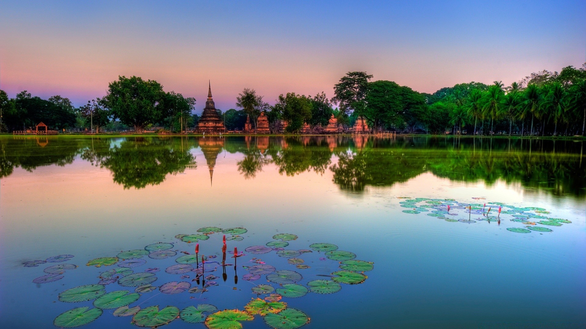 asia water reflection lake travel tree river sky outdoors summer dawn landscape nature sunset evening