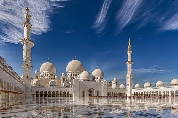 Architectural landmark of Asia with a dome