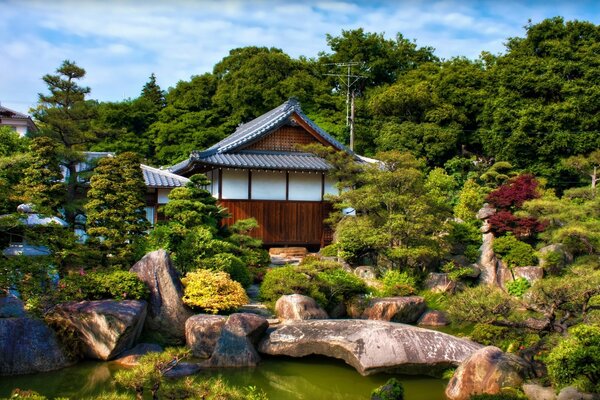 Haus mit schönen sado in Asien