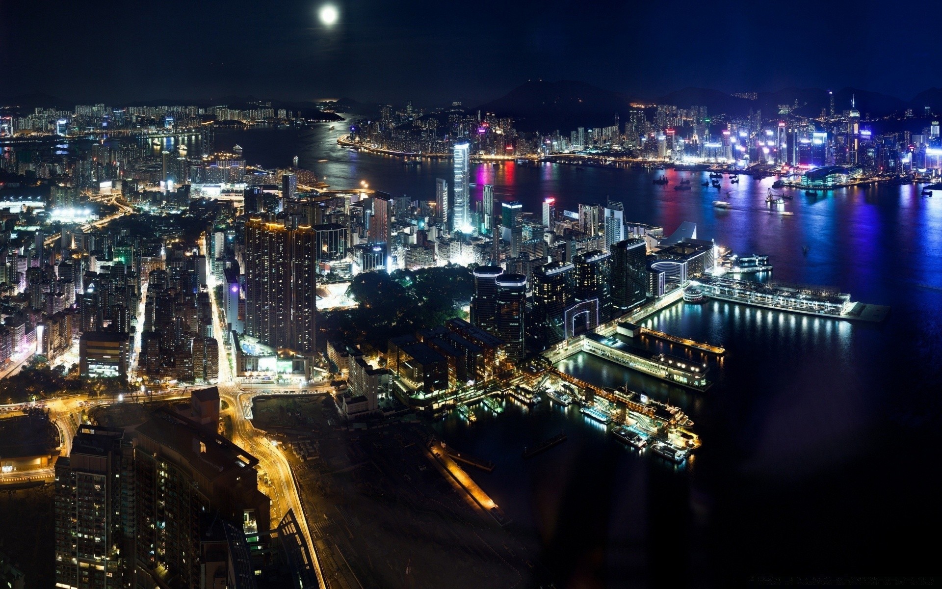 asien stadt stadt skyline dämmerung haus wolkenkratzer innenstadt reisen städtisch architektur abend hafen fluss licht wasser brücke uferpromenade büro geschäft modern