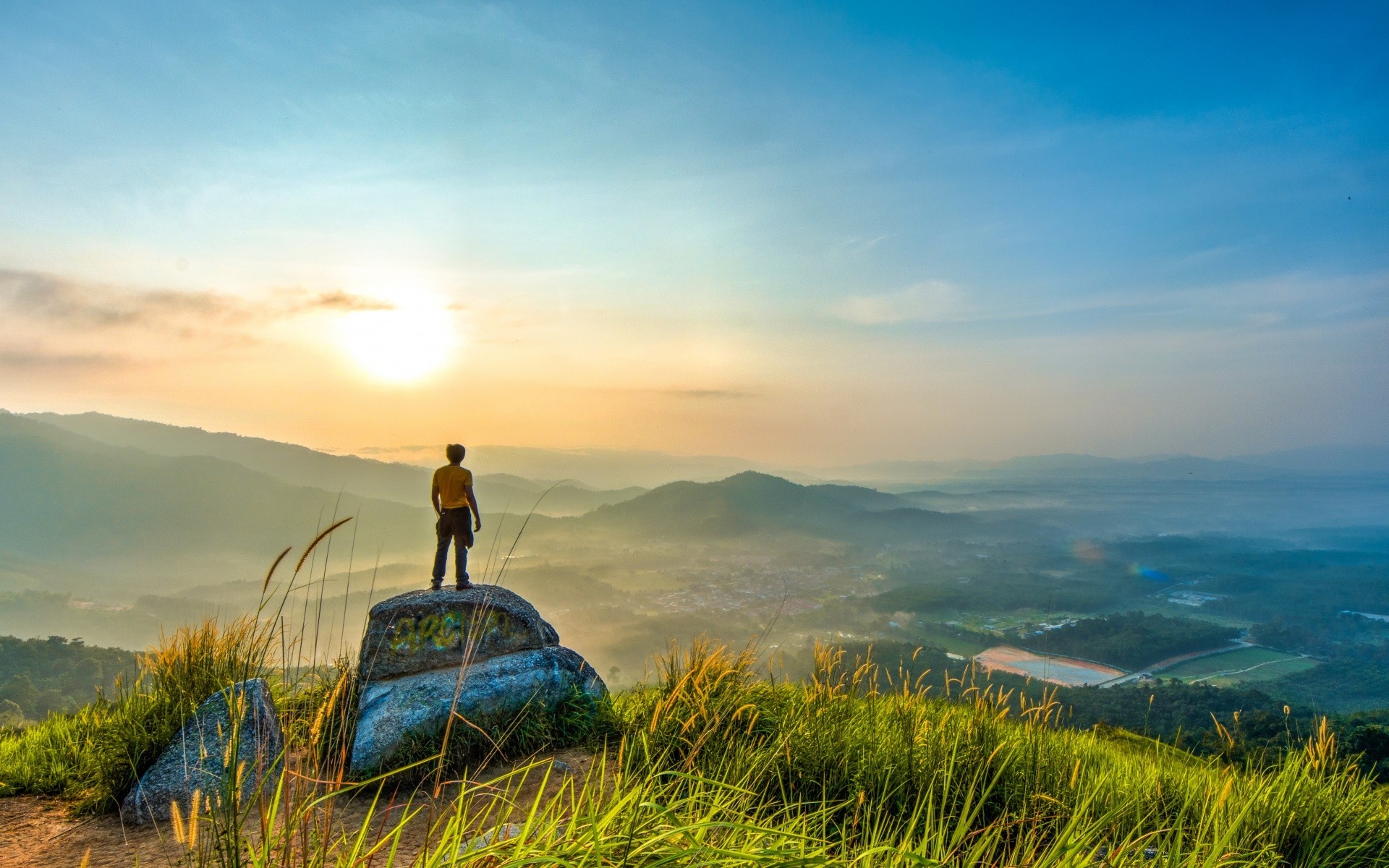 asia tramonto cielo paesaggio natura erba all aperto viaggi alba estate nuvola sole bel tempo sera crepuscolo campo montagna