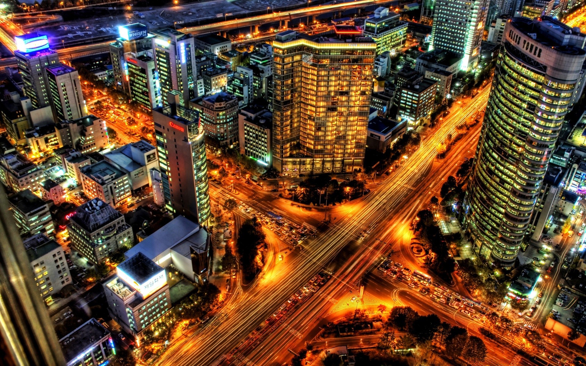 asia city cityscape urban skyscraper downtown architecture travel dusk modern building road evening business illuminated skyline traffic mall