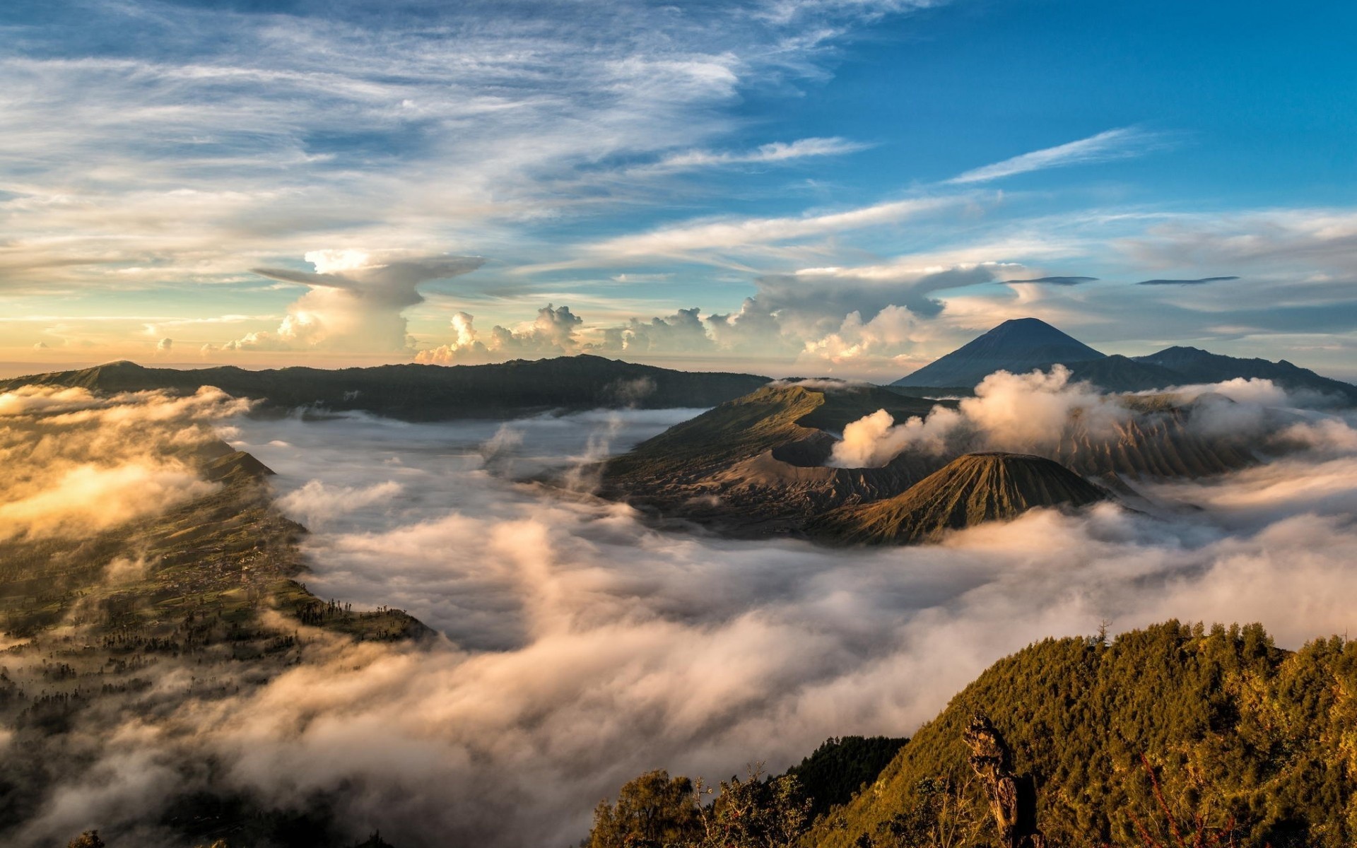 asia sunset sky landscape mountain dawn travel nature outdoors water snow fog evening sun