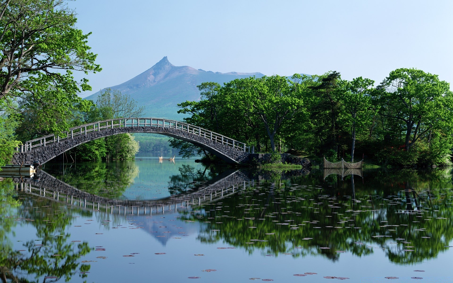 asia water bridge nature river travel tree sky summer wood landscape tourism sight lake architecture beautiful scene park reflection outdoors