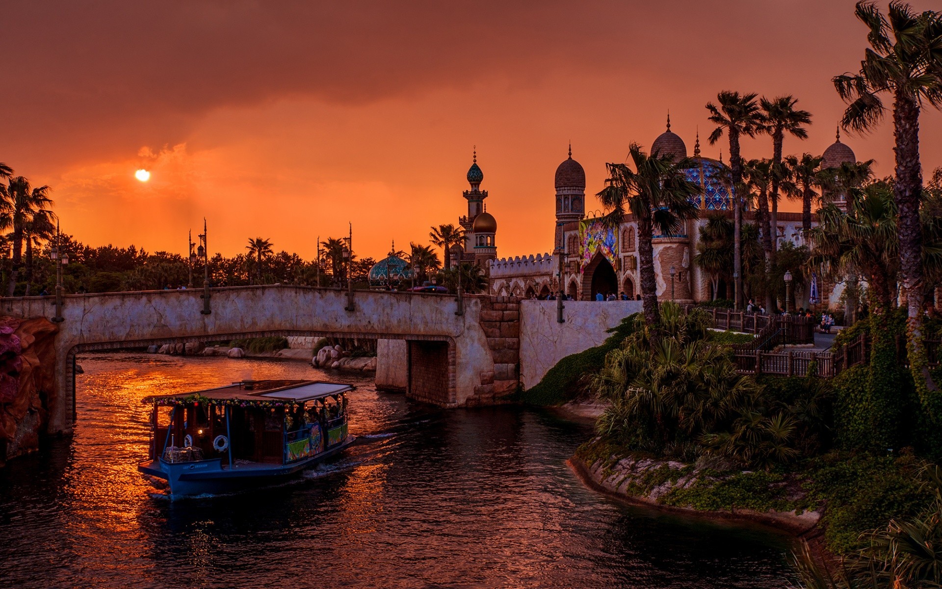 asia tramonto acqua crepuscolo città fiume viaggi architettura sera riflessione alba casa cielo lago canale turismo all aperto ponte barca città