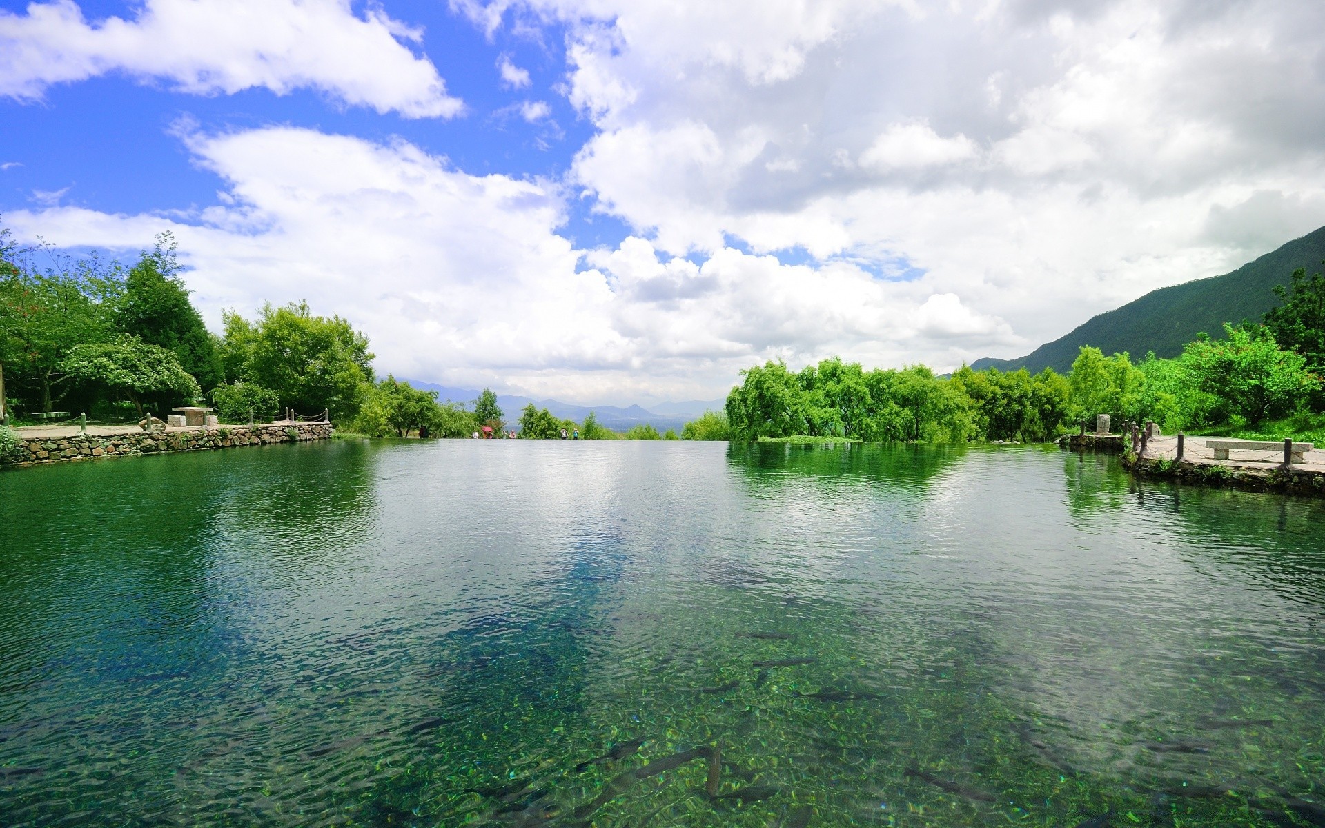 asien wasser natur see sommer baum fluss landschaft reflexion holz reisen himmel im freien gras gelassenheit tropisch schwimmbad idylle gutes wetter des ländlichen