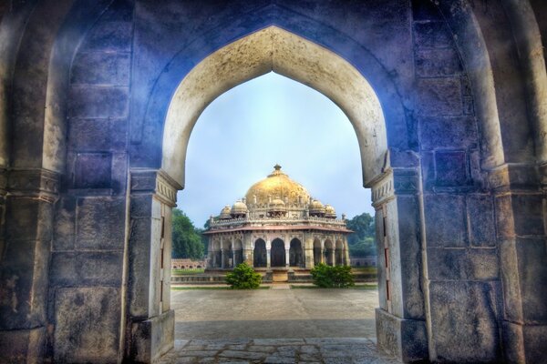 The arch leading to the ancient temple