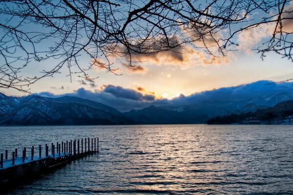 Sunrise on Lake Asia