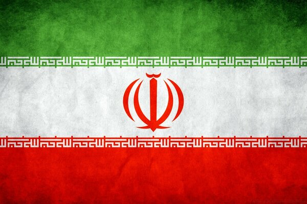 Flagge des asiatischen Staates Iran