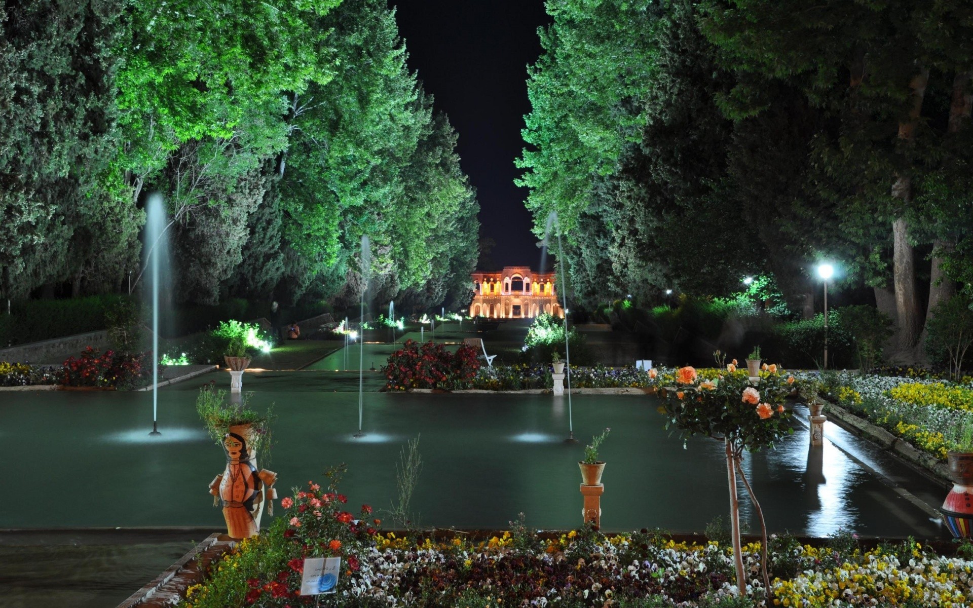 ásia água fonte ao ar livre viagens jardim árvore flor parque