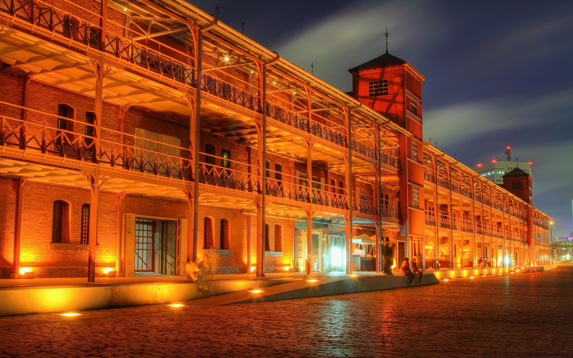 asia architecture travel city building water dusk sunset sky light outdoors bridge evening street transportation system