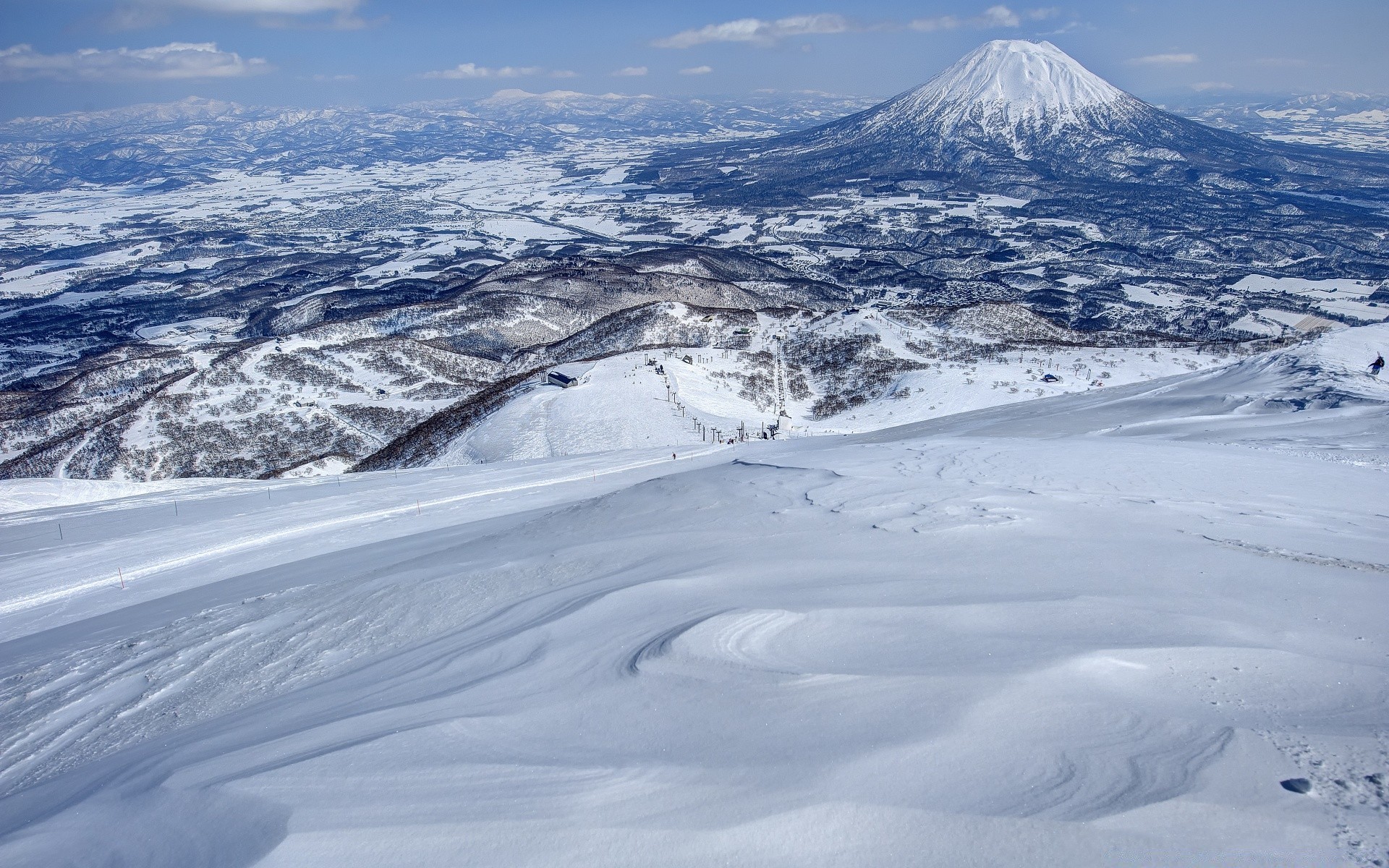 azja śnieg zima góry zimny lód sceniczny krajobraz wzgórze górski szczyt zamarznięty lodowiec tor ośrodek mróz panoramiczny natura na zewnątrz wysokie niebo