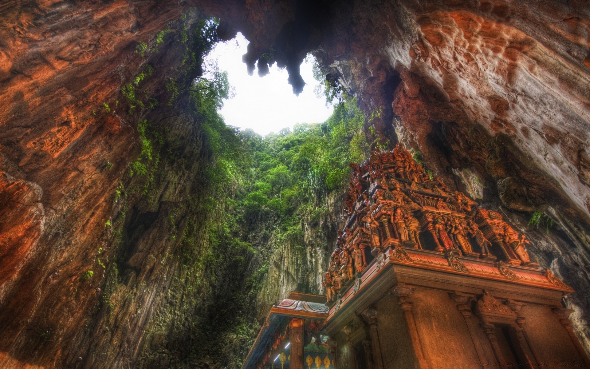 asien reisen im freien natur rock wasser höhle berge baum