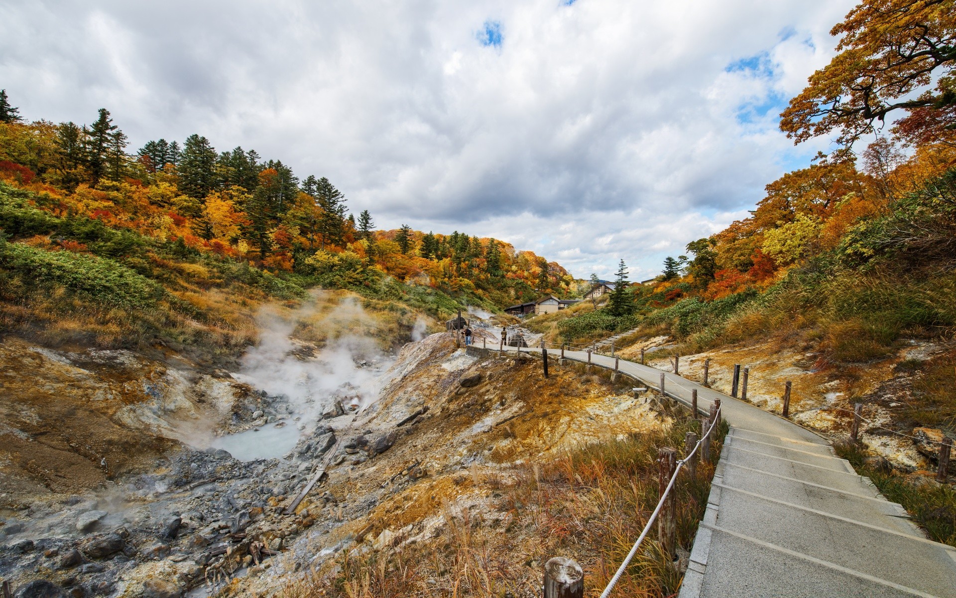 asia landscape nature fall travel tree outdoors wood road scenic mountain sky water environment rural daylight countryside