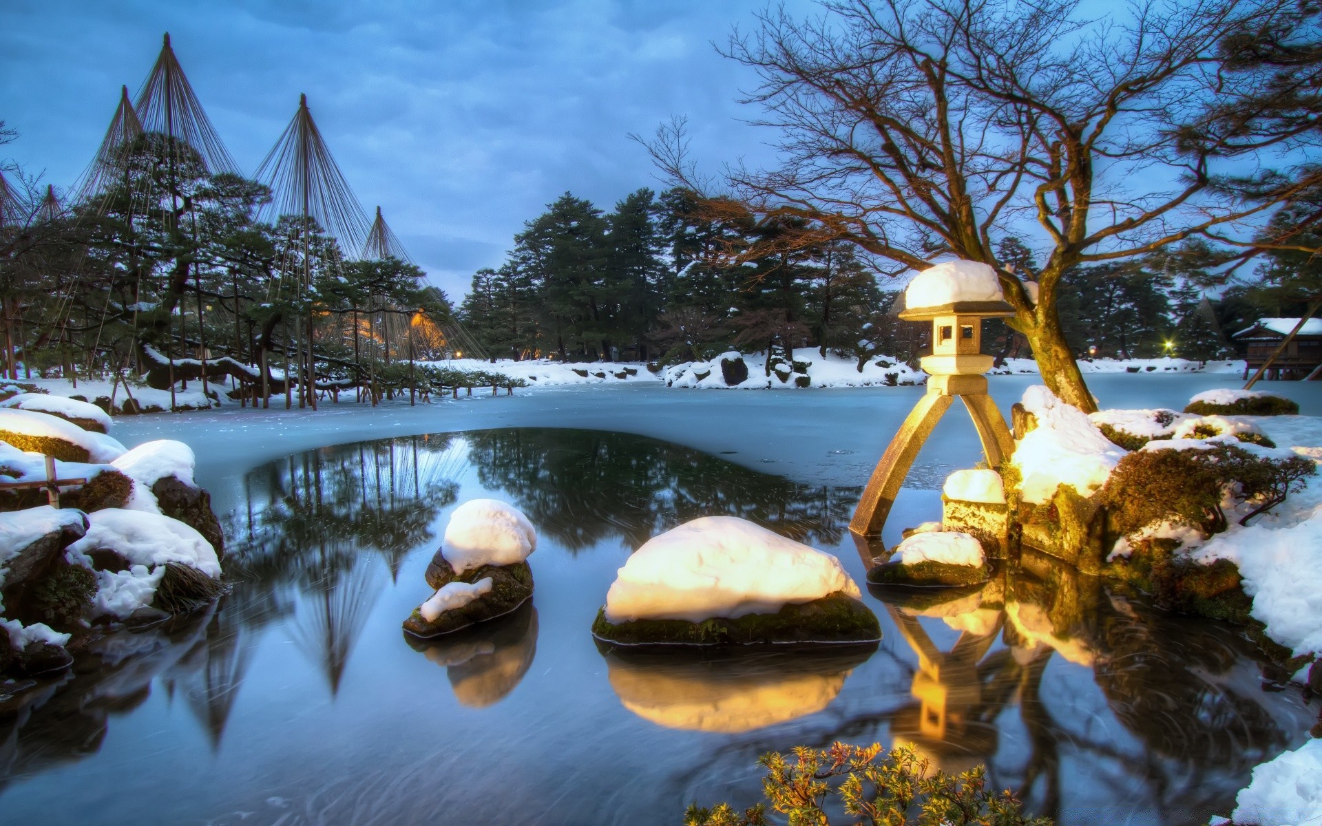 asia acqua all aperto viaggi albero inverno natura cielo neve paesaggio sera lago bel tempo estate