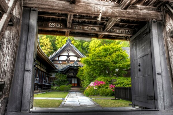 亚洲建筑，木屋