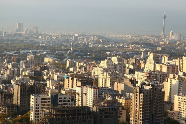 Grande città vista dall alto