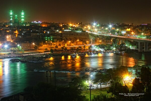 Beautiful view of the Asian city