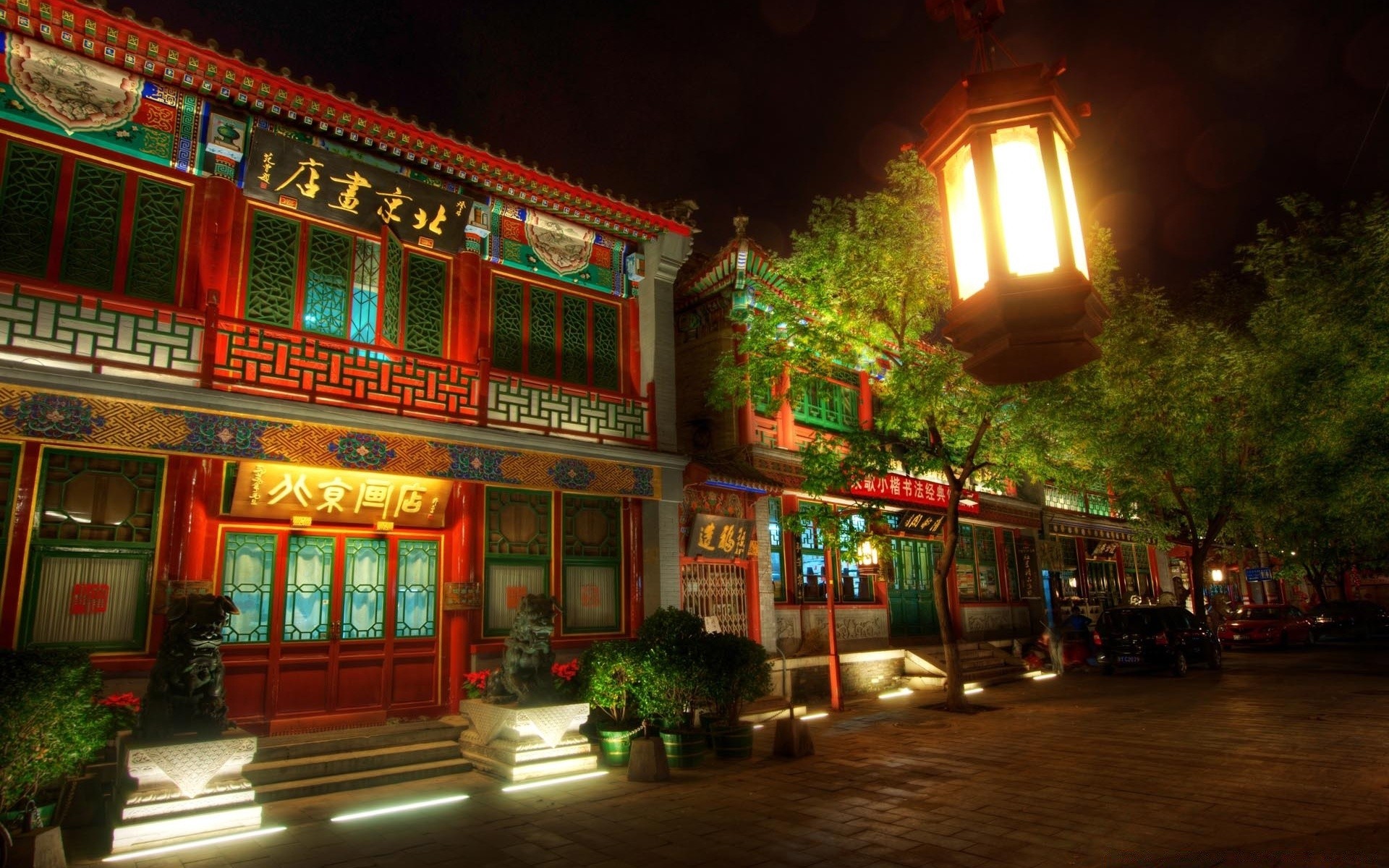 asia travel architecture outdoors lantern street illuminated city building evening light