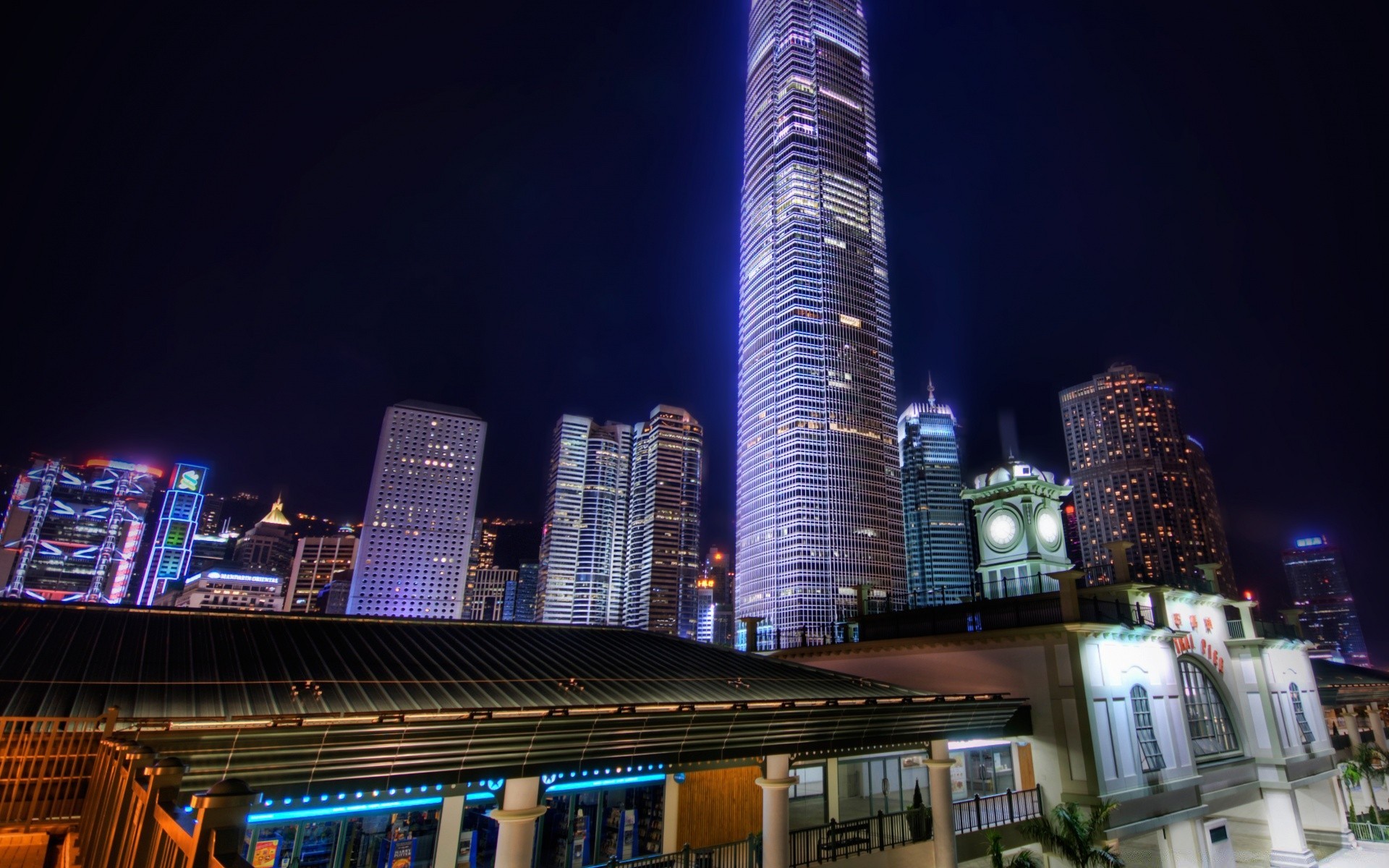 asia city architecture skyscraper downtown building cityscape business dusk skyline evening travel urban tower office hotel finance modern illuminated light