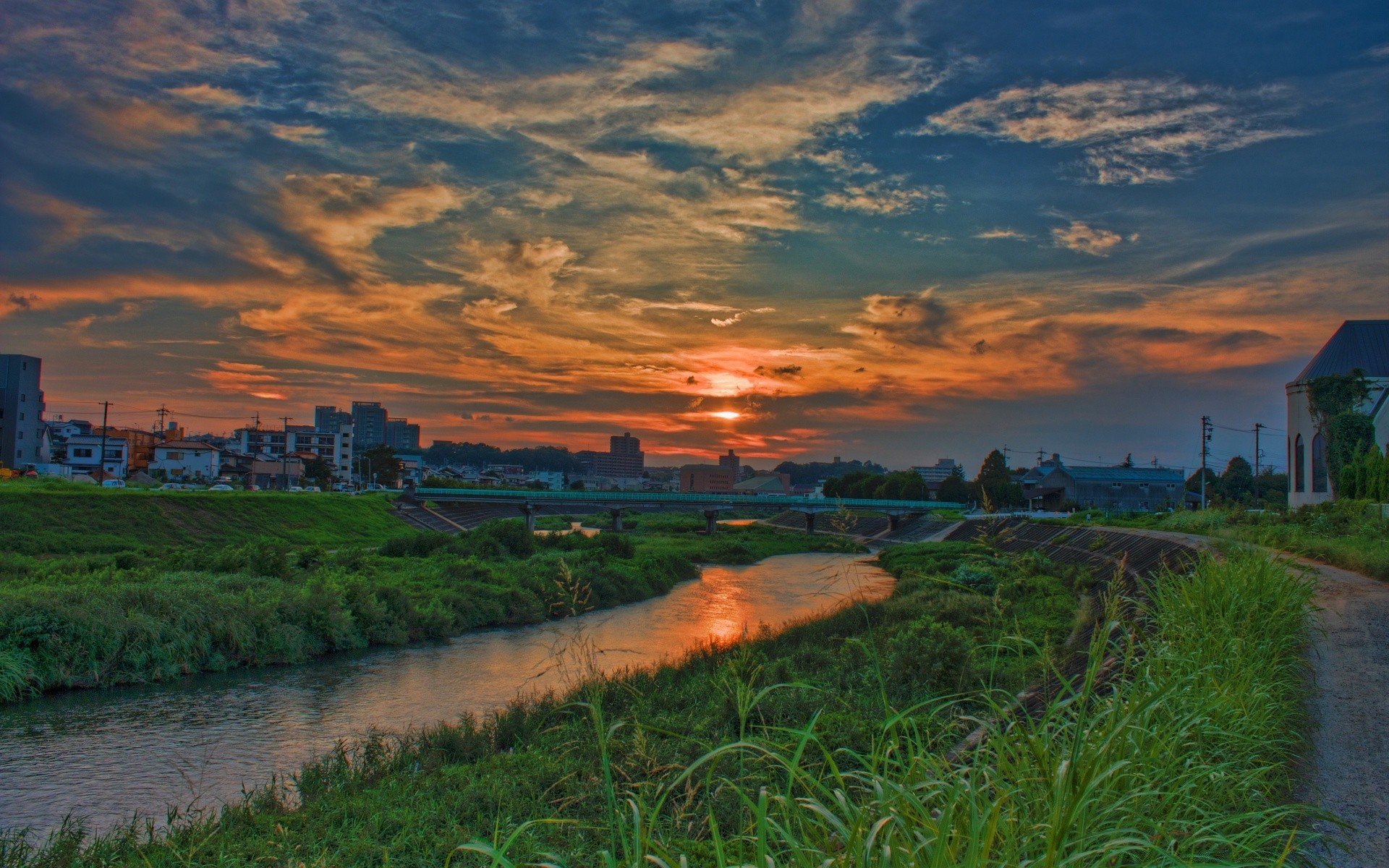 asia paesaggio acqua tramonto agricoltura cielo viaggi sera alba all aperto terra coltivata natura albero crepuscolo luce del giorno luce azienda agricola