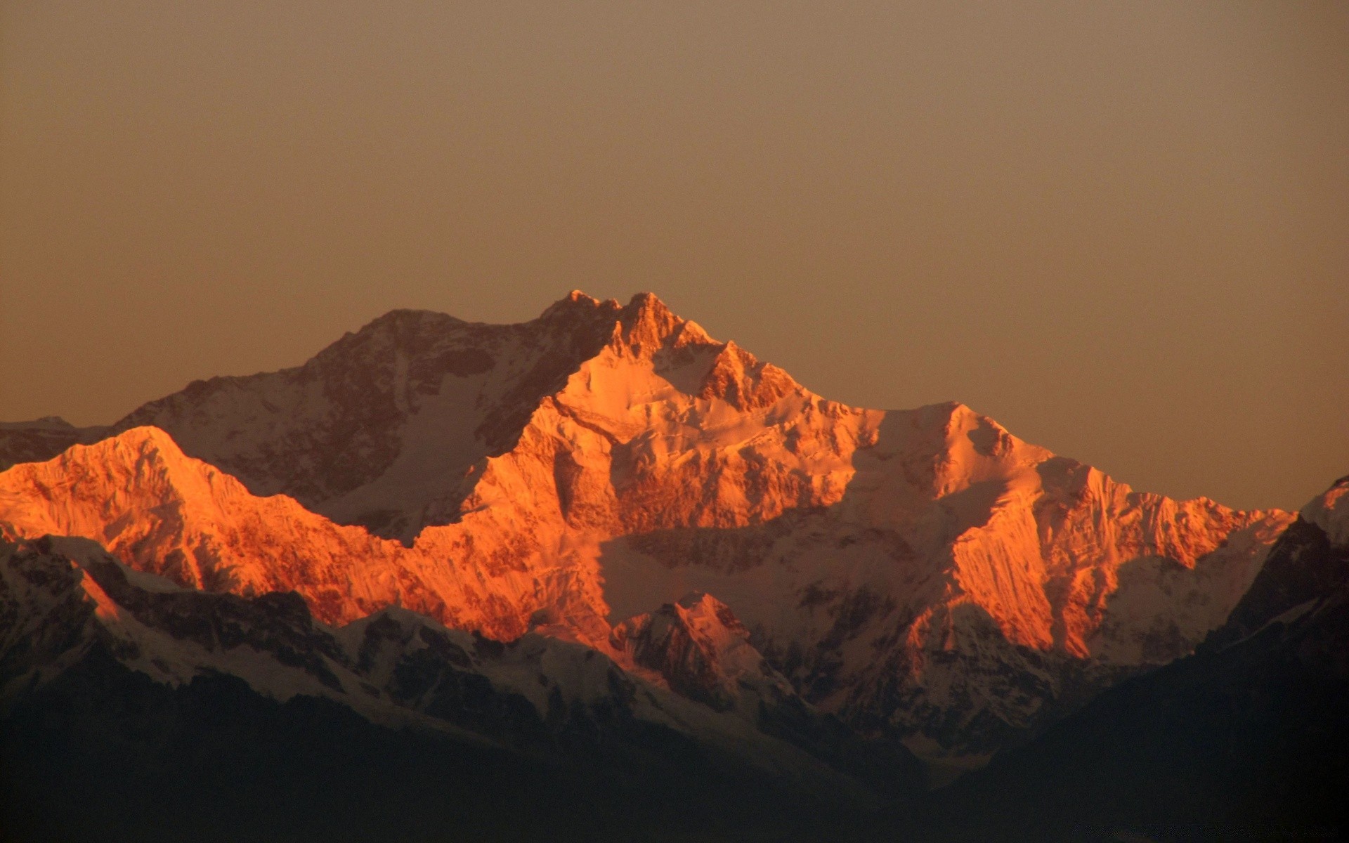 asia mountain sunset landscape snow dawn majestic evening rock travel pinnacle scenic