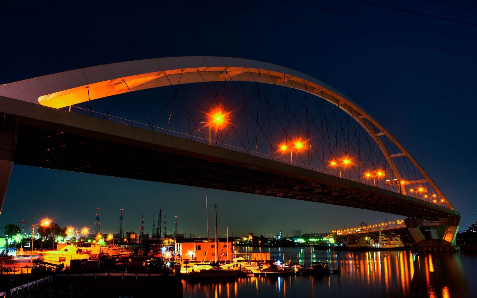 asia ponte viaggi città architettura sera fiume acqua cielo crepuscolo sistema di trasporto tramonto città casa luce città opera skyline traffico auto