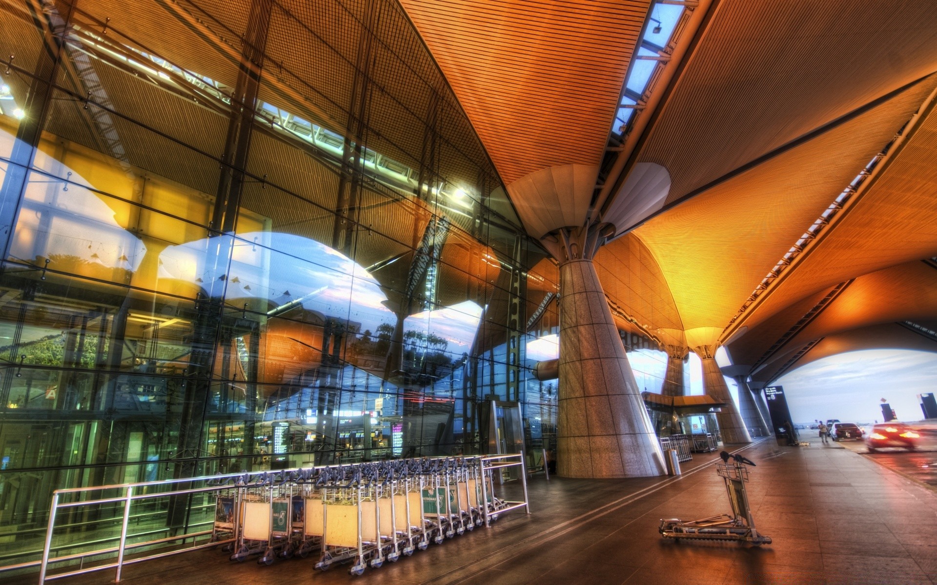 asien korken flughafen wirtschaft architektur transportsystem haus stadt modern städtisch reisen drinnen unschärfe licht zug bahnhof decke terminal reflexion