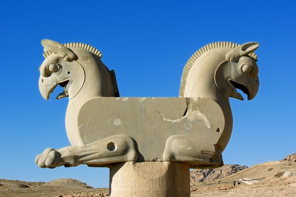 Statue of Asian culture against the sky