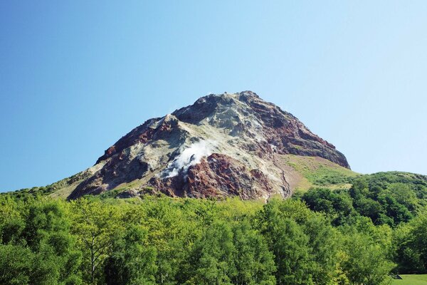 Paisaje de montaña viajes a través de Asia