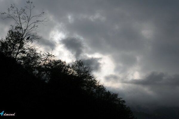 Cloudy sky landscape , Asia