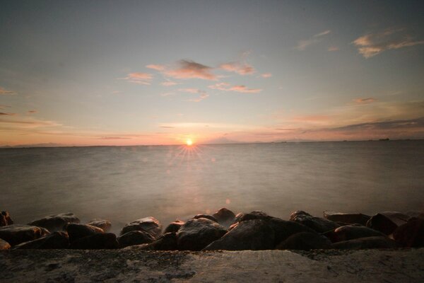 Sonnenaufgang mit Meerblick