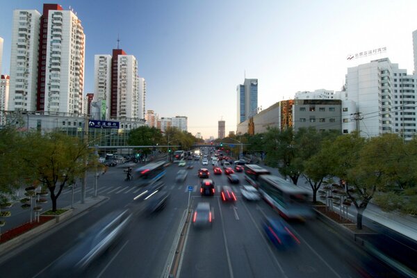 Verkehr in einer chinesischen Stadt