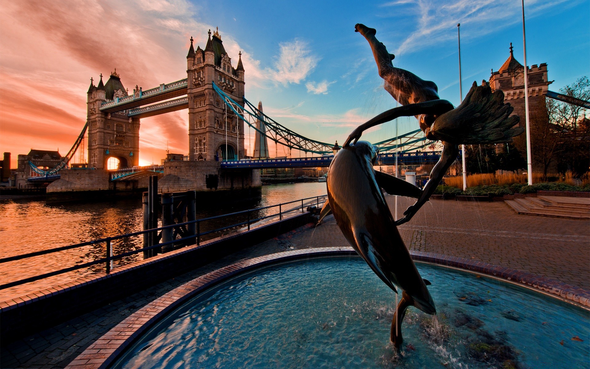 europa wasser reisen brücke architektur sonnenuntergang stadt fluss himmel haus