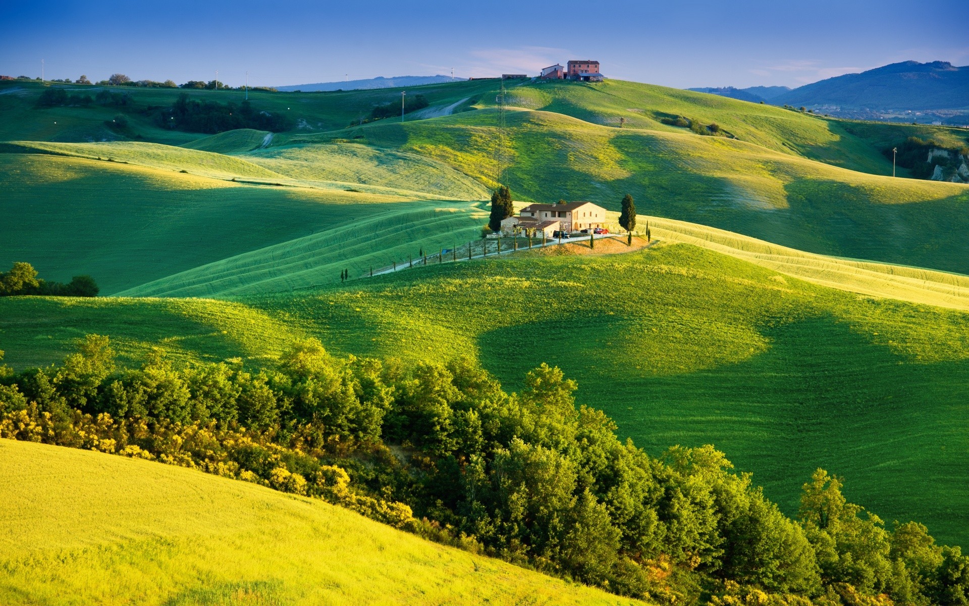 europe landscape nature grass rural countryside agriculture summer sky outdoors field hill scenic pasture hayfield pastoral travel farm farmland tree