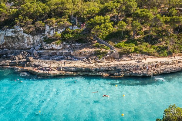 El agua más transparente del mar