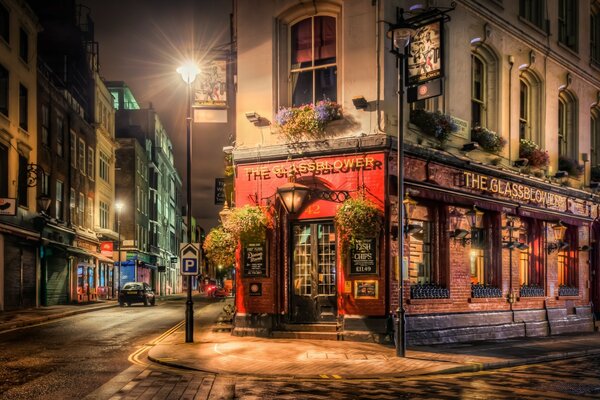 Una noche tranquila en una ciudad Europea