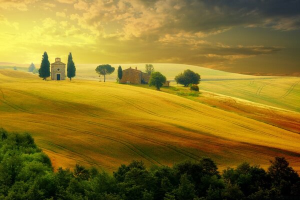 Die Natur der Landschaft in Europa