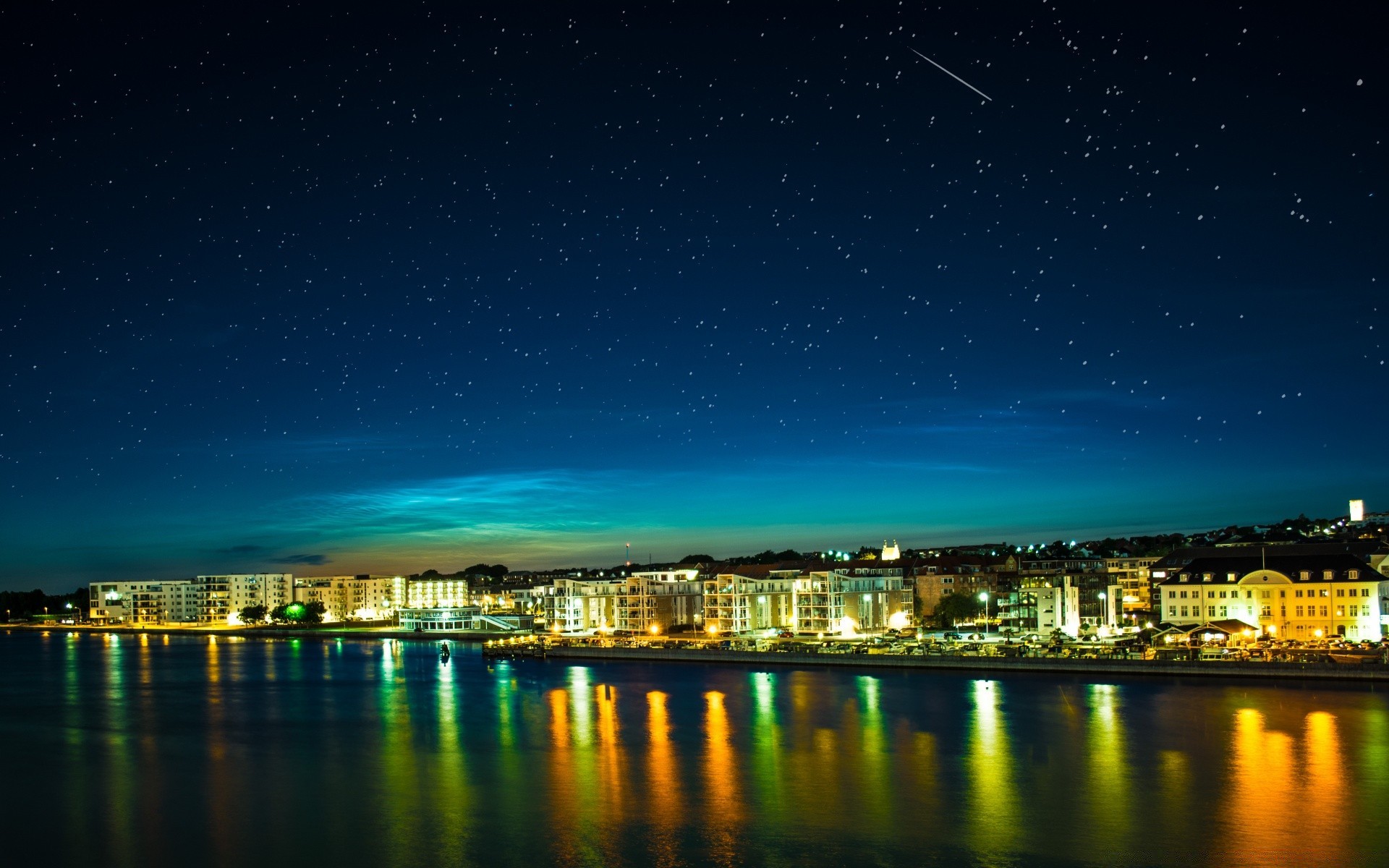 europa cielo acqua sera crepuscolo viaggi città luna architettura mare riflessione tramonto buio casa all aperto illuminato città lungomare