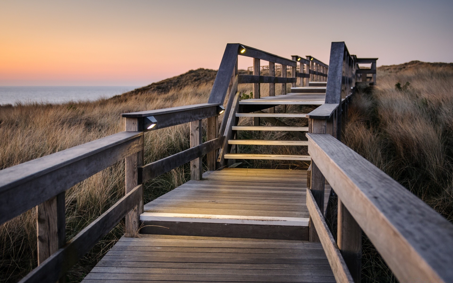 europa brücke landschaft himmel zaun holz wasser reisen im freien natur führung promenade tageslicht sonnenuntergang