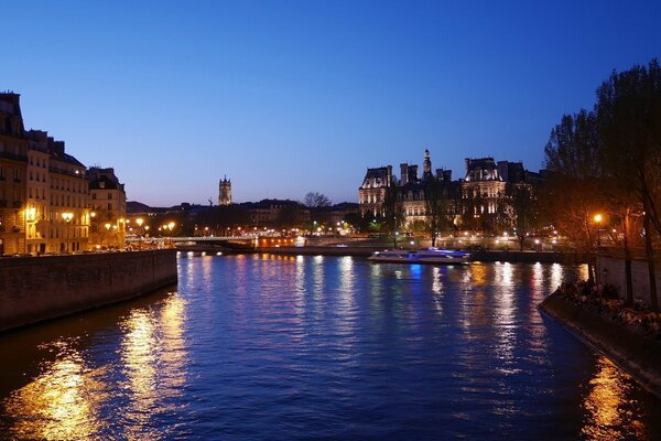 Architecture of Europe. City on the river