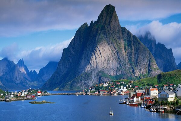 Travel in Europe. Mountains in the clouds