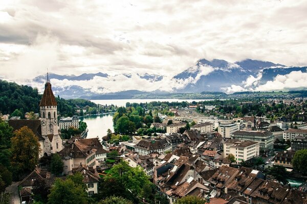 Architecture de la ville. Vue de dessus