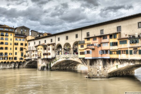 Architecture of Europe. City over water