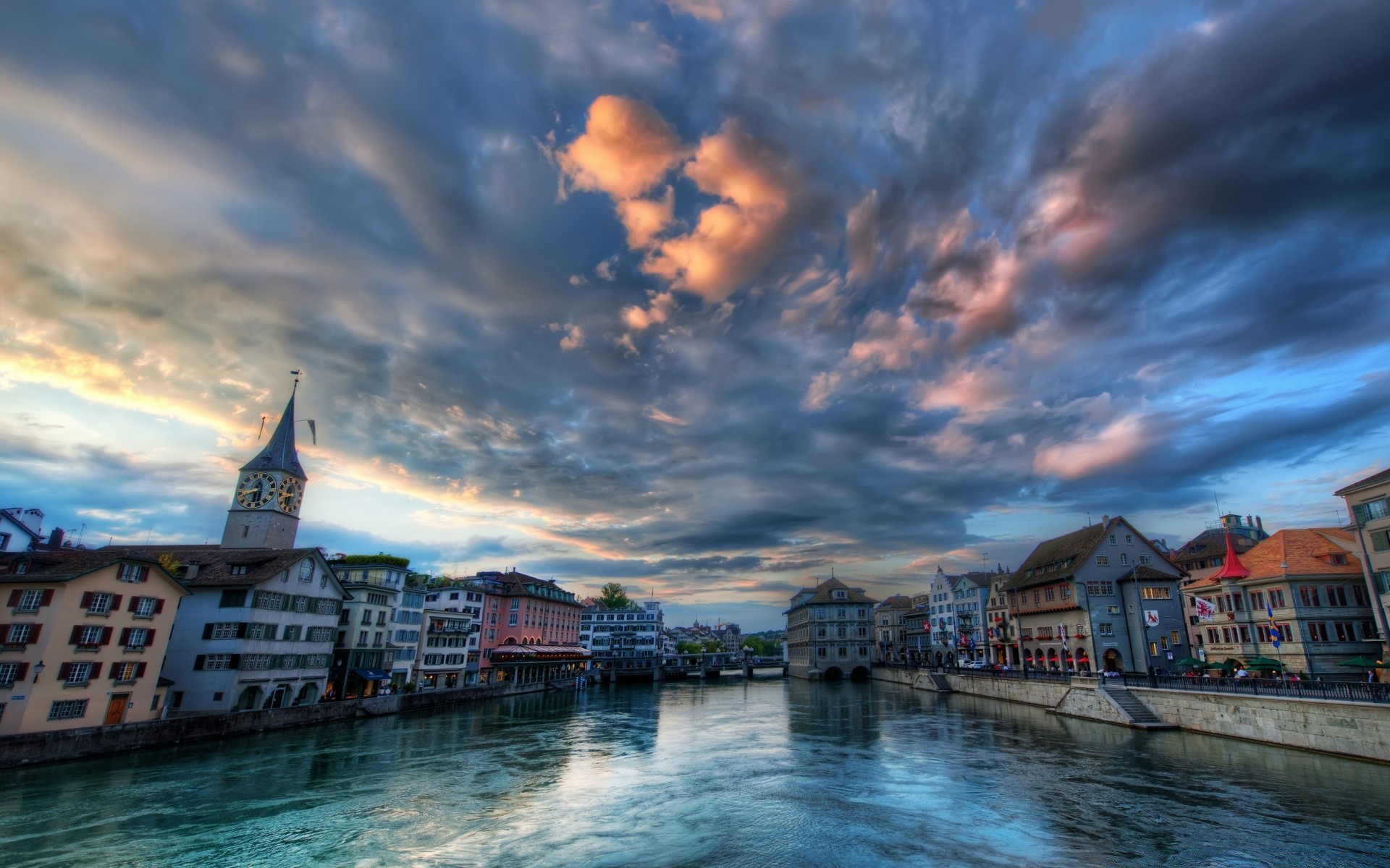 europe water travel architecture sunset sky outdoors dusk city river building evening dawn