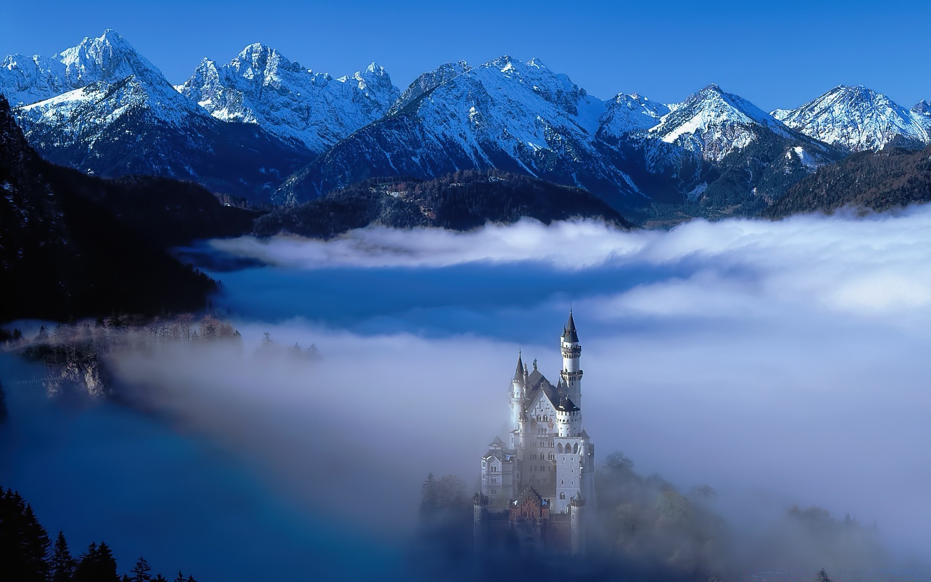 europa schnee berge winter reisen eis wasser kälte see nebel himmel im freien landschaft